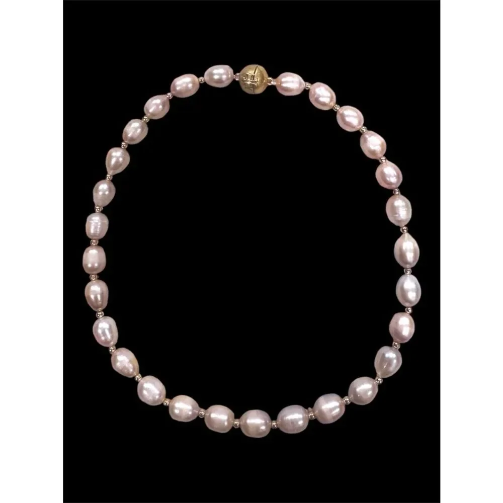TORY BURCH COLORED PEARLS WITH GOLD BEADS AND CLOSURE